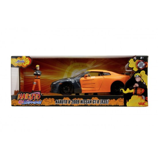 Masinuta metalica Jada Naruto 2009 Nissan GT R scara 1:24 Masinuta metalica Jada Naruto 2009 Nissan GT R scara 1:24