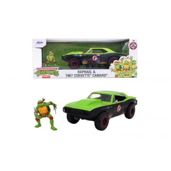 Masinuta metalica Jada Testoasele Ninja Raphael Chevy Camaro scara 1:24 Masinuta metalica Jada Testoasele Ninja Raphael Chevy Camaro scara 1:24