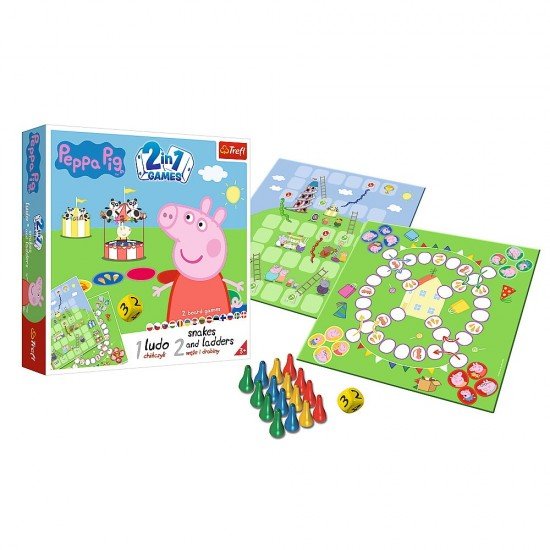 Joc Peppa Pig 2 in 1- Ludo si serpisori scari