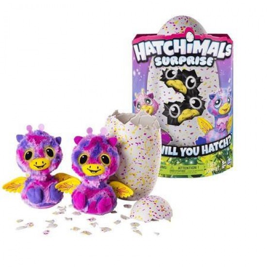 Jucarie interactiva Hatchimals Gemenii Roz - Galbeni