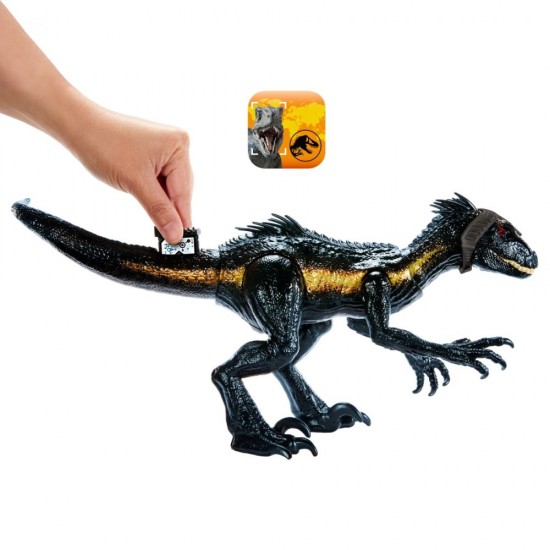 Dinozaur cu sunete si lumini Jurassic World Dino Trackers Track and Attack Indoraptor