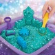 Set Kinetic Sand - Castelul stralucitor din nisip albastru