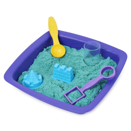 Set Kinetic Sand - Castelul stralucitor din nisip albastru