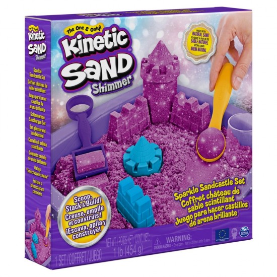Set nisip stralucitor Kinetic Sand 