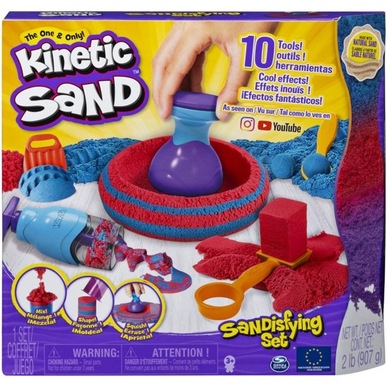 Set nisip modelabil Kinetic Sand cu 10 accesorii