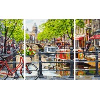 Set 3 tablouri pictura pe numere Schipper Amsterdam
