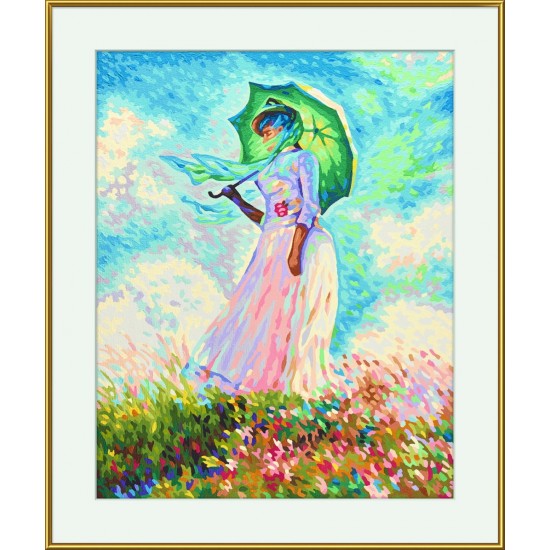 Kit pictura pe numere Schipper - Femeie cu umbrela de soare de Claude Monet