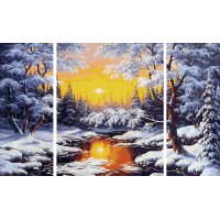 Set 3 tablouri pictura pe numere Schipper - Iarna