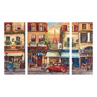 Set 3 tablouri pictura pe numere Schipper - Nostalgicul Paris
