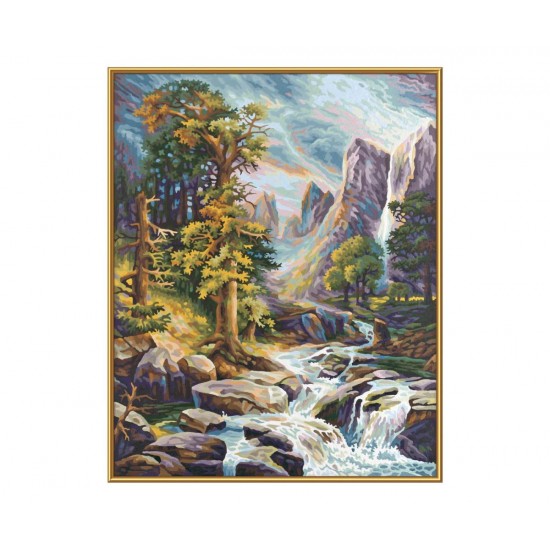 Kit pictura pe numere Schipper - Priveliste montana