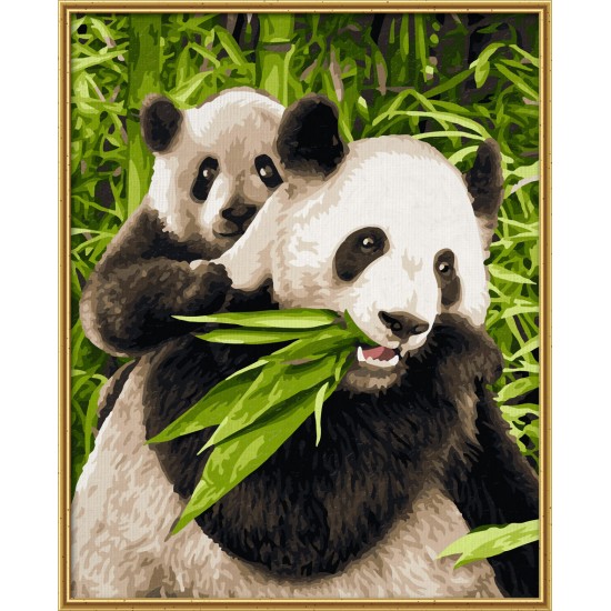 Kit pictura pe numere Schipper - Ursuletii Panda