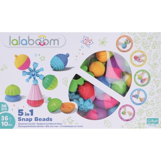 Joc de dezvoltare bebe Montessori Lalaboom 36 piese