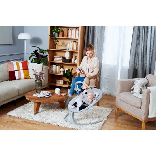 Leagan electric pentru bebelusi Kinderkraft Luli 2 in 1 Grey