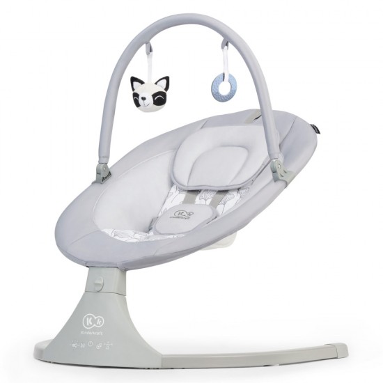 Leagan electric pentru bebelusi Kinderkraft Luli 2 in 1 Grey