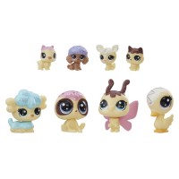 Set 8 figurine animalute crem colectia speciala My Littlest Pet Shop