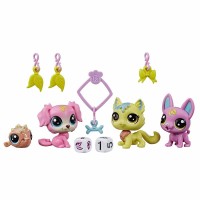 Set figurine Littlest Pets Shop - Echipa norocoasa