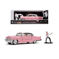 Masinuta metalica Cadillac Fleetwood 1955 cu figurina Elvis Presley 