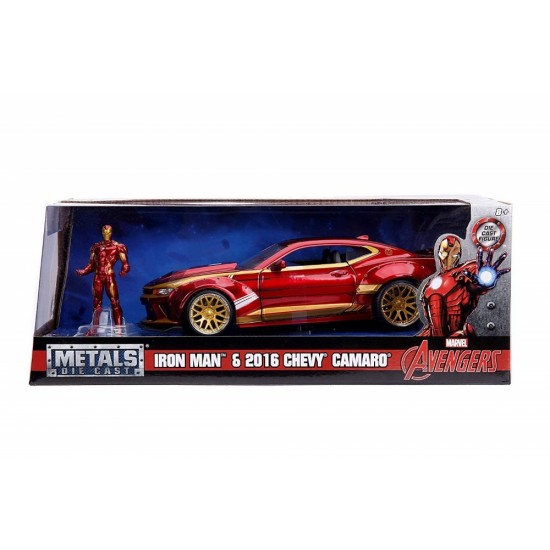 Macheta metalica Iron Man Chevy Camaro 2016 scara 1:24