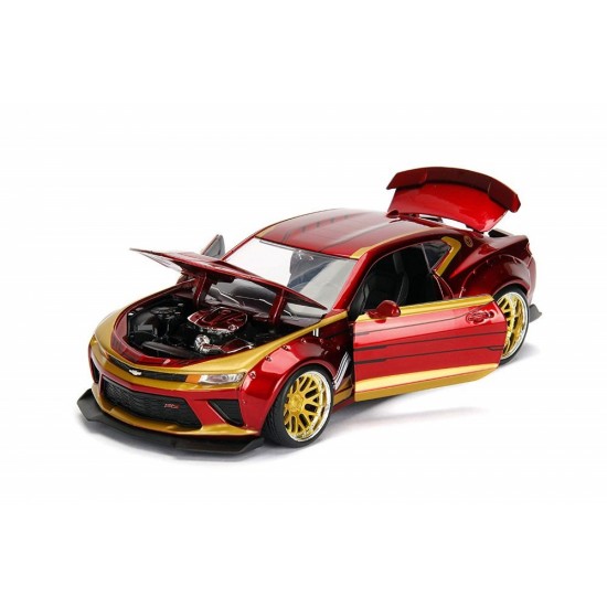 Macheta metalica Iron Man Chevy Camaro 2016 scara 1:24