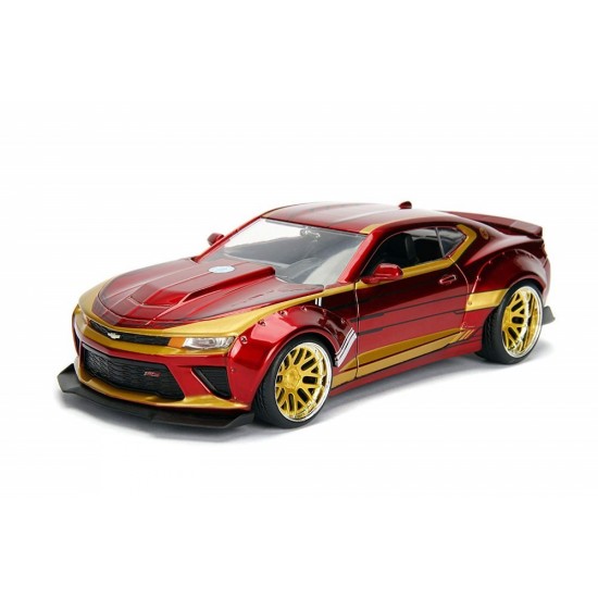 Macheta metalica Iron Man Chevy Camaro 2016 scara 1:24