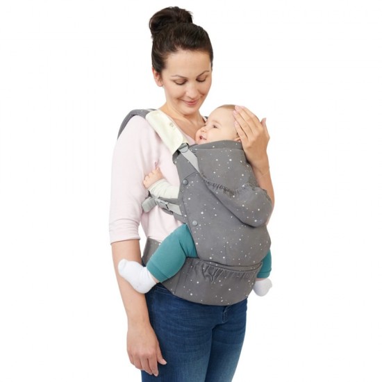 Marsupiu ergonomic Kinderkraft Huggy Grey