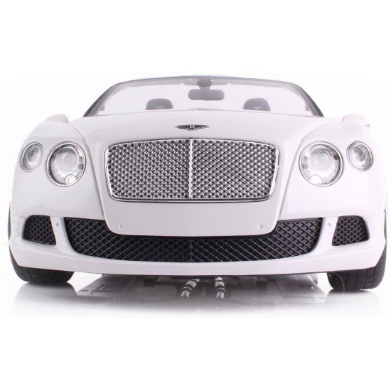 Masina cu telecomanda Bentley Continental GT alb scara 1:12