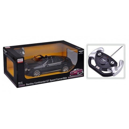 Masina cu telecomanda Bentley Continental GT negru scara 1:12