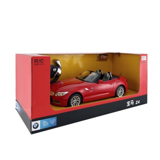 Masina cu telecomanda BMW Z4 rosu cu scara 1:12 