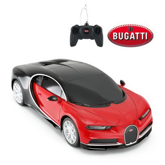 Masina cu telecomanda Bugatti Chiron rosu scara 1:24