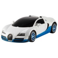 Masina cu telecomanda Bugatti Grand Sport Vitesse alb cu scara 1:18