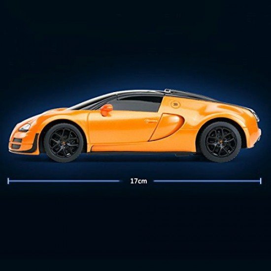 Masina cu telecomanda Bugatti Grand Sport Vitesse portocaliu scara 1:24