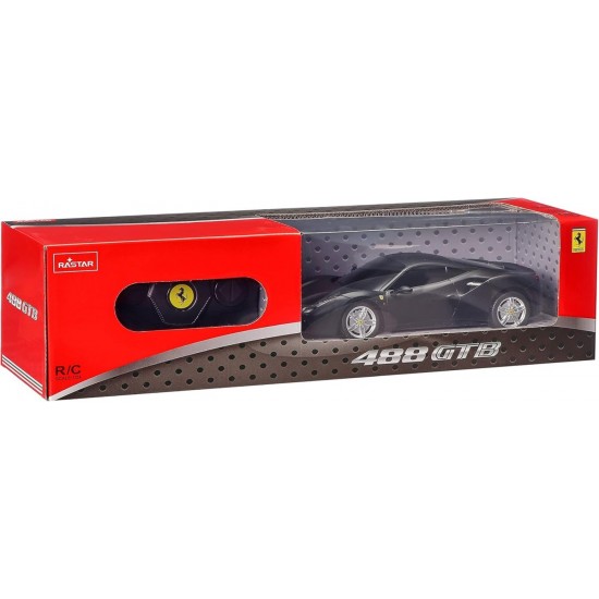 Masina cu telecomanda Ferrari 488 GTB negru scara 1:24