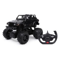 Masina cu telecomanda Jeep Wrangler JL negru cu scara 1:14