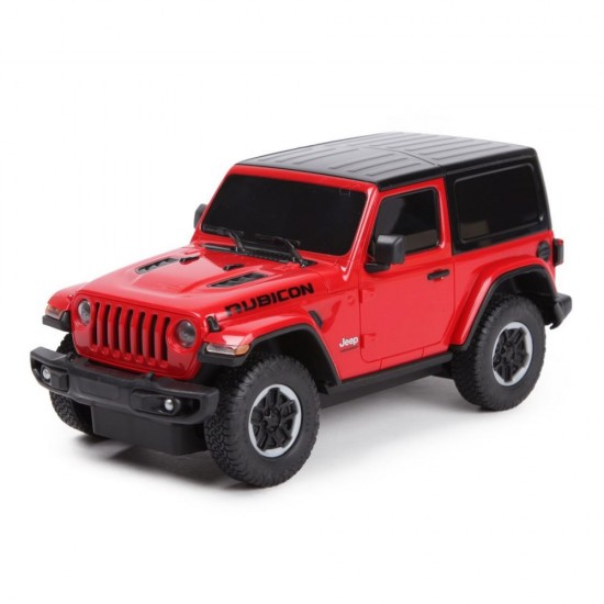 Masina cu telecomanda Jeep Wrangler JL rosu scara 1:24