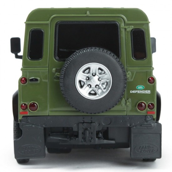 Masina cu telecomanda Land Rover Defender verde cu scara 1:24