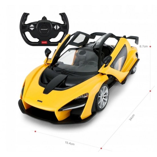 Masina cu telecomanda McLaren Senna galben scara 1:14