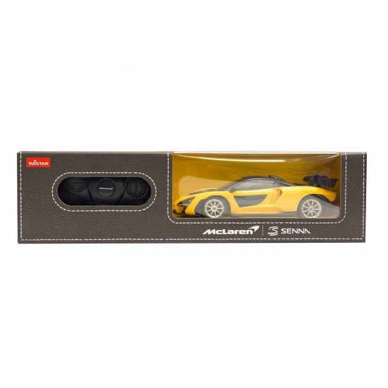 Masina cu telecomanda McLaren Senna galben cu scara 1:24