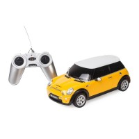 Masina cu telecomanda Mini Cooper galben 1:18