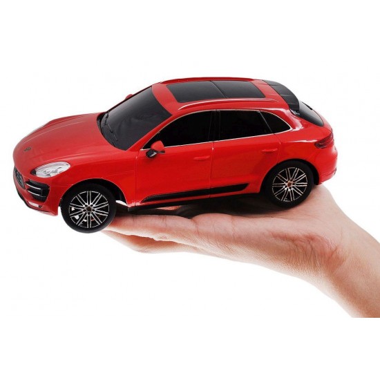 Masina cu telecomanda Porsche Macan Turbo rosu cu scara 1:24