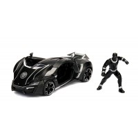 Masinuta metal Marvel Avengers Lykan Hypersport Black Panther scara 1:24