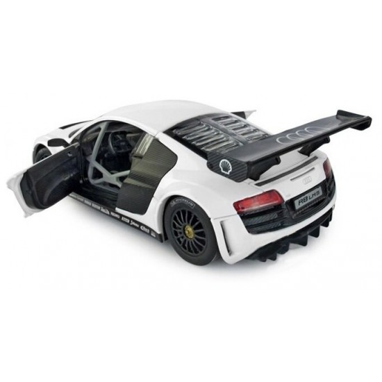 Masinuta metalica Audi R8 alb scara 1:24