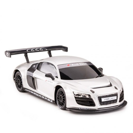 Masinuta metalica Audi R8 argintie scara 1:24