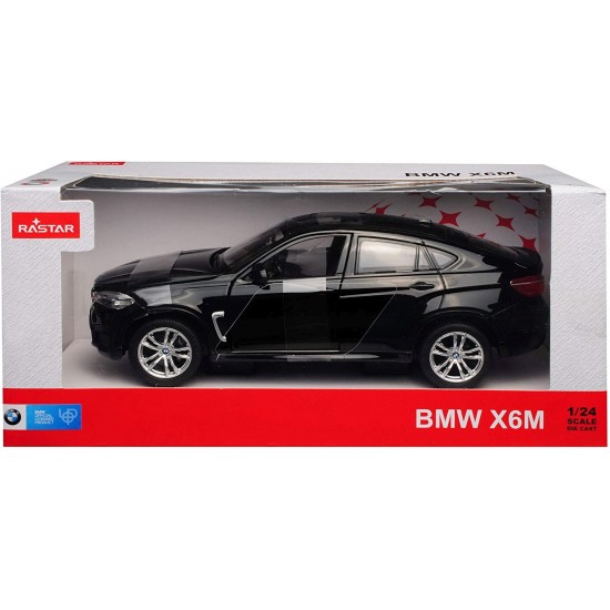 Masinuta metalica BMW X6M negru scara 1:24