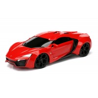 Masinuta metalica cu telecomanda Fast and Furious Lykan Hypersport scara 1:24