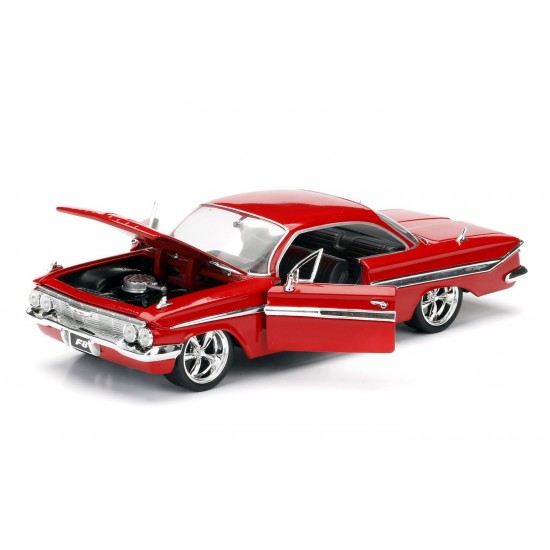 Masinuta metalica Fast and Furious 1961 Chevy Impala scara 1:24