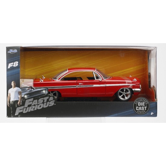 Masinuta metalica Fast and Furious 1961 Chevy Impala scara 1:24