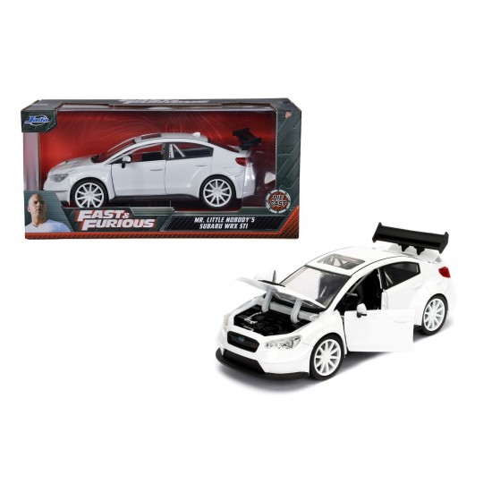 Masinuta metalica Fast and Furious FF8 Mrs. Little Nobody's Subaru WRX scara 1:24