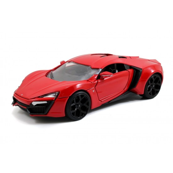 Masinuta metalica Fast and Furious Lykan Hypersport scara 1:24