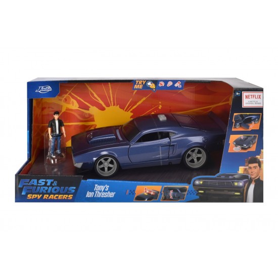 Masinuta metalica Fast and Furious Spy Racers Tony's Ion Thresher scara 1:16