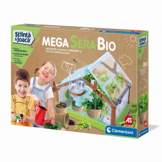 Set educativ Stiinta si joaca Clementoni - Mega sera biologica